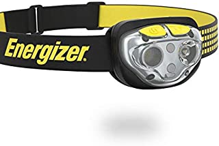 Energizer LED Headlamp Flashlight, 400 High Lumens, For Camping, Running, Hiking, Emergency Light, Survival Kit Head Lamp, Rechargeable Headlamp, Water-Resistant Headlight, 6 Modes, 400 Lumens
