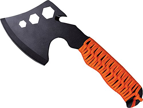 UST Parahatchet FS Camping Axe with Stainless Steel Blade Including 3 Hex Wrenches and Rope Cutter, Paracord-Wrapped Handle and Magnesium Fire Starter for Camping, Backpacking, Hunting and the Outdoors