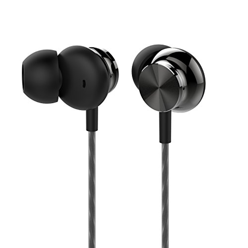 Betron BS10 Earbuds in Ear Headphone Noise Isolating Earphone Tips Powerful Bass Sound 3.5mm Jack Black