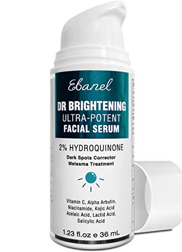 2% Hydroquinone Dark Spot Corrector Remover Brightening Serum, Skin Lightening Serum Hyperpigmentation Melasma Treatment with Kojic Acid, Alpha Arbutin, AHA, Salicylic Acid, Niacinamide, Azelaic Acid