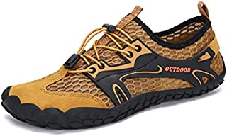 AFT AFFINEST Mens Womens Water Shoes Outdoor Hiking Sandals Aqua Quick Dry Barefoot Beach Sneakers Swim Boating Fishing Yoga Gym(Brown-A,44)