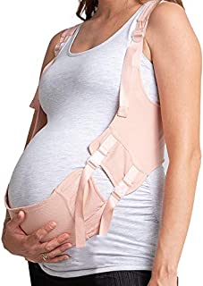 EasyBelly Pregnancy Belly Support Band - Fully Adjustable Maternity Belt Pregnancy Support for Third Trimester - Weeks 29-40 of Pregnancy - Soft, Lightweight, and Undetectable Under Clothing