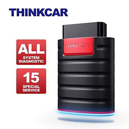 THINKCAR ThinkDiag OBD2 Scanner Bluetooth, Full Systems Diagnostic Bluetooth Car Code Reader. Car Diagnostic Scanner for Bi-Directional, ECU Coding, 16 Special Functions with EPB, TPMS,SRS,SAS, etc.