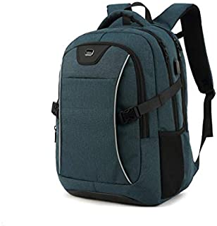 Travel Laptop Backpack, 17 Inch Drop Protection Computer Backpacks Durable Hiking Work Business Daypack Water Resistant Schoolbag with USB Charging Port, Gifts for Men Women Boys Girls(17 Inch, Dark Blue)