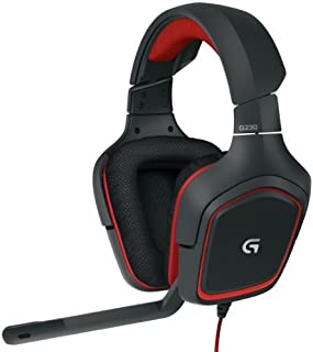 Logitech G230 Stereo Gaming Headset  On-Cable Controls  Surround Sound Audio  Sports-Performance Ear Pads  Rotating Ear Cups  Light Weight Design (Renewed)