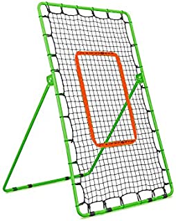 Flair Sports Pitchback Rebound Net  Professional Heavy Duty Series - Baseball Softball Lacrosse  Practice Pitching, Catching, and Throwing - Pitch Back Trainer - Adjustable Angle Rebounder Net