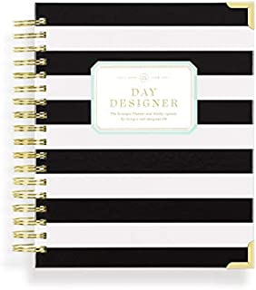 Day Designer 2020-2021 Academic Year Deluxe Weekly Life Planner and Agenda, Hardcover, Twin-Wire Binding, 9