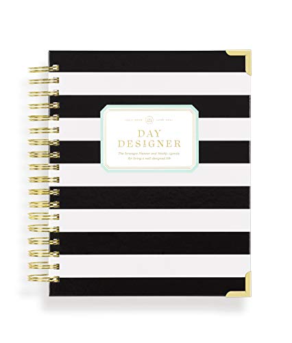 Day Designer 2020-2021 Academic Year Deluxe Weekly Life Planner and Agenda, Hardcover, Twin-Wire Binding, 9