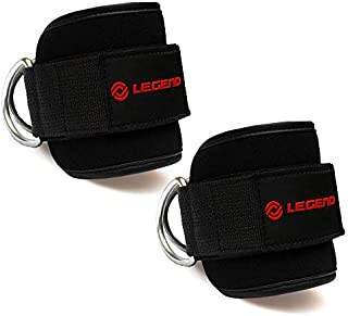 Legend Fitness Ankle Strap for Cable Machines(Pair) with Adjustable Neoprene Strap Support for Kickbacks,Glute Workouts,Leg Extensions,and Curls for Men and Women for Gym and Resistance Bands Workout