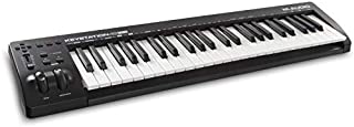 M-Audio Keystation 49 MK3 | Compact Semi Weighted 49 Key MIDI Keyboard Controller with Assignable Controls, Pitch / Modulation Wheels and Software Production Suite Included USB Powered