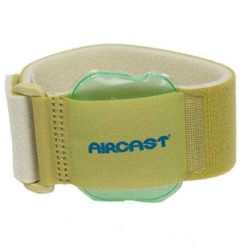 Aircast 12242 Pneumatic Armband, For Elbow, Wrist, Forearm Injuries, and Epicondylitis, Beige