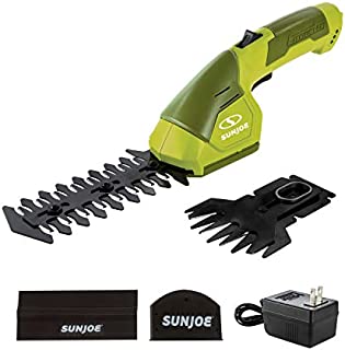 Sun Joe 7.2-Volt 2-in-1 1250-RPM Cordless Grass Shear / Shrubber Handheld Trimmer, Rechargeable On-board Lithium-Ion Battery and Charger Included