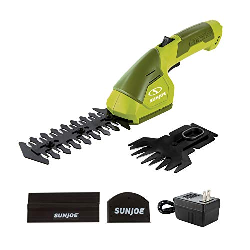 Sun Joe 7.2-Volt 2-in-1 1250-RPM Cordless Grass Shear / Shrubber Handheld Trimmer, Rechargeable On-board Lithium-Ion Battery and Charger Included