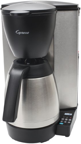 Capresso 485.05 MT600 Plus 10-Cup Programmable Coffee Maker with Thermal Carafe,Black