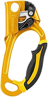 PETZL - Ascension, Ergonomic Handled Ascender, Black/Yellow, Right