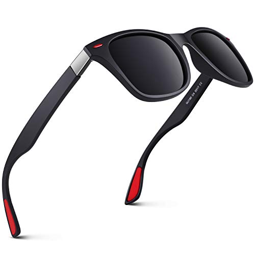 GQUEEN Polarised Sunglasses for Men Women Retro Sunglasses Man for Driving Fishing Sports MO90