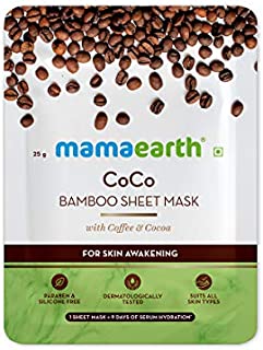 Mamaearth Rose Water Bamboo Sheet Mask with Rose Water & Milk for Glowing Skin - 25 g