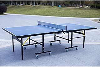 Ping Pong Table| Outdoor Table Tennis Table | Can be Moved and Folded Competition-Ready Indoor/Outdoor,Foldable| 10 Minute Easy Assembly | Simple Storage (Blue 01)