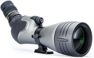 Vanguard Endeavor HD 82A Angled Eyepiece Spotting Scope, 20-60 x 82, ED Glass, Waterproof/Fogproof , Black and Gray