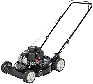 Yard Machines 132cc OHV 21-Inch 2-in-1 Gas Powered Walk Behind Push Lawn Mower - Side Discharge and Mulching Capabilities, Black