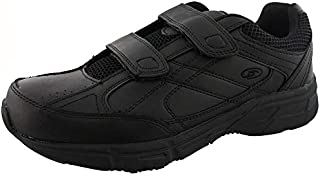 Dr. Scholl's - Men's Brisk Light Weight Dual Strap Sneaker, Wide Width (8.5 Wide, Black)