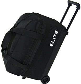 Elite 2 Ball Rolling Bowling Bag - Black