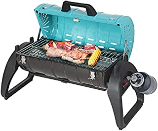 Camplux Camping Grill with Thermometer, Propane Portable Grills 10,000BTU, Small Gas Grill for Outdoor Cooking