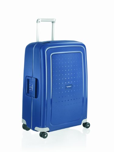 Samsonite S'Cure Hardside Luggage with Spinner Wheels, Dark Blue, Checked-Large 28-Inch