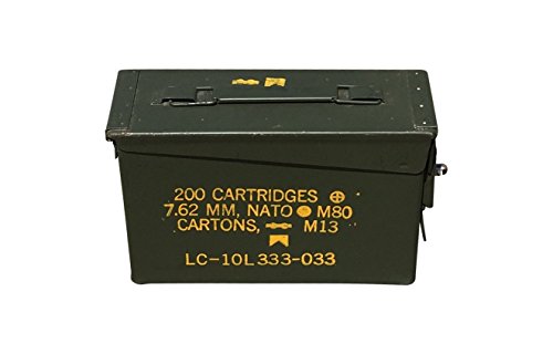 30 Cal Ammo Can with Lock kit Installed by ACM (Grade 1 30 Cal w/Locking Kit Installed)