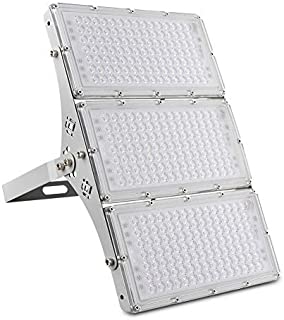 Viugreum 300W LED Flood Light, 24000LM Super Bright Outdoor Work Stadium Lights, 6000K Daylight White, 1500W Halogen Equivalent, IP66 Waterproof Security Floodlight for Garage, Garden, Lawn, Yard