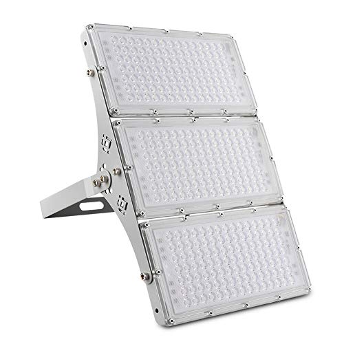 Viugreum 300W LED Flood Light, 24000LM Super Bright Outdoor Work Stadium Lights, 6000K Daylight White, 1500W Halogen Equivalent, IP66 Waterproof Security Floodlight for Garage, Garden, Lawn, Yard