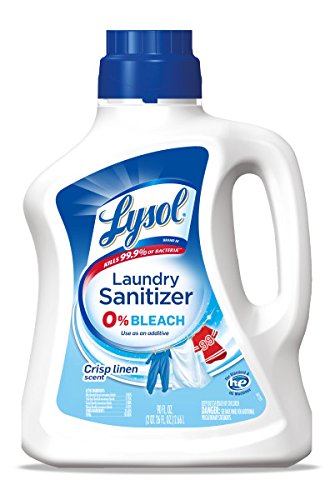 Lysol Laundry Sanitizer Additive, Bacteria-Causing Laundry Odor Eliminator, 0% Bleach Laundry Sanitizer, color, Multi 90 Fl Oz Crisp Linen