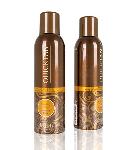 Body Drench Quick Tan Instant Self-Tanner/Bronzing Spray - Medium/Dark, 6 Fl Oz (2 pack)