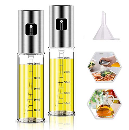 Oil Sprayer, 100ml Oil Spray for Cooking, Spray Bottle Olive Oil Sparyer Mister for Cooking, BBQ, Salad, Baking, Roasting, Grilling