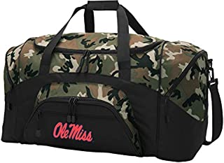 Broad Bay Large University of Mississippi Duffel Bag CAMO Ole Miss Suitcase Duffle Luggage Gift Idea for Men Man Him!