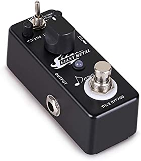 Donner Metal Distortion Guitar Pedal, Giant Metal Boost Distortion Effect 3 Modes True Bypass