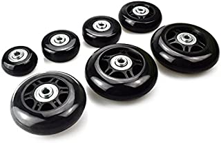 Micnaron Luggage Suitcase Replacement Wheels,Inline Outdoor Skate Replacement Wheels with Multiple Sizes,Set of (2) Wheels
