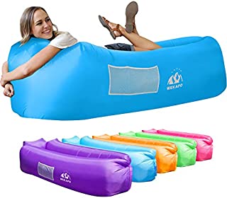 Wekapo Inflatable Lounger Air Sofa Hammock-Portable,Water Proof& Anti-Air Leaking Design-Ideal Couch for Backyard Lakeside Beach Traveling Camping Picnics & Music Festivals