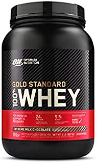 Optimum Nutrition Gold Standard 100% Whey Protein Powder, Extreme Milk Chocolate, 2 Pound (Packaging May Vary)