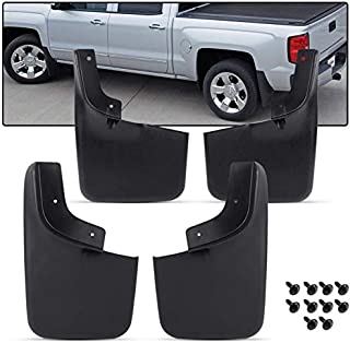 Splash Guards Mud Flaps Compatible For Ford 2004-2014 F150 Splash Guards Mud Flaps Front and Rear Mudguard Kit Car Fender Mudflaps With OEM Fender Flares