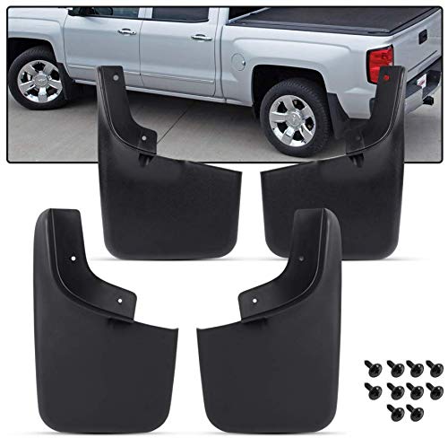 Splash Guards Mud Flaps Compatible For Ford 2004-2014 F150 Splash Guards Mud Flaps Front and Rear Mudguard Kit Car Fender Mudflaps With OEM Fender Flares