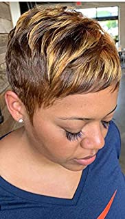 Naseily Short Black Pixie Cuts Hair Wigs African American Short Black Wig Female Hairstyles (NAS-9622)