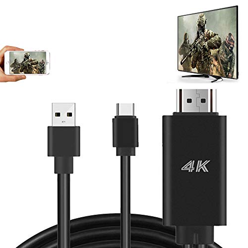 MHL HDMI Adapter HDTV Cable for Samsung Galaxy S20 S10 S9 Plus S8 Note 8 LG G5 Q8 V60 V30 Android Device MacBook USB Type C Cell Phone Mirroring to TV Monitor Projector HD Digital AV Video Converter