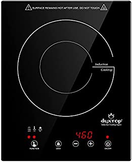 Duxtop Built-in Countertop Burner, Portable Induction Cooktop, Sensor Touch Induction Burner, 170-Minute Timer, Safety Lock, 1800W BT-200T1/8600BI