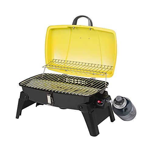 Camplux Portable Gas Grill 10,000 BTU, Small Propane Grills with Piezo Ignitor, Tabletop Grill 189 Square Inch for BBQ, Camping