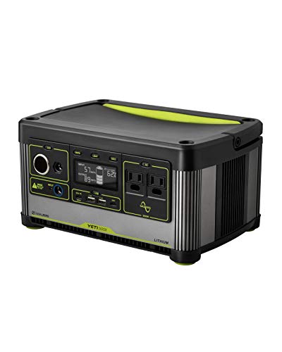 Goal Zero Yeti 500X Portable Power Station, 505Wh Portable Lithium Battery Emergency Power Station, Outdoor Solar Generator, 120V AC Pure Sine Wave Inverter, 12V Car Port, 6mm, USB C PD, USB A Port