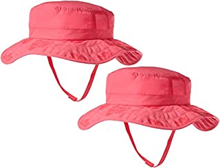 2pk Kids Safari Hat Sun Protective Zone UPF 50+ Child Block UV Rays Shade 938151 Pink Girls