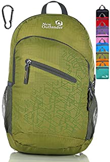 Outlander Packable Handy Lightweight Travel Hiking Backpack Daypack, Green