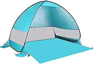 Idefair Pop Up Beach Tent,Sun Shelter Automatic Anti-UV Shade Waterproof Large Instant Tent Outdoor Camping Tent for Families Beach Outdoor Camping Picnic Fishing Backyard Garden Hiking