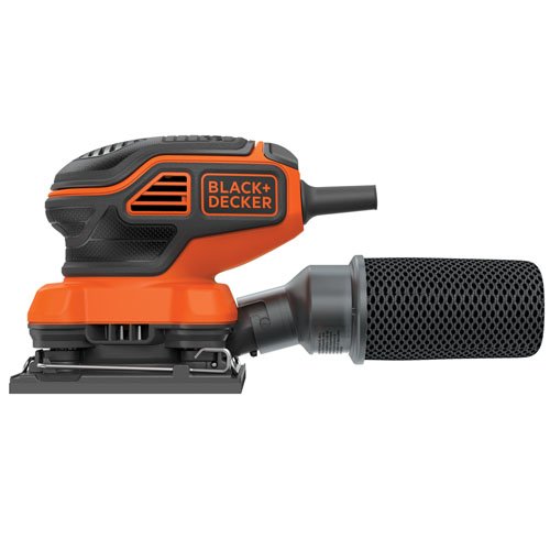 BLACK+DECKER Electric Sander, 1/4-Inch Sheet, Orbital (BDEQS300)